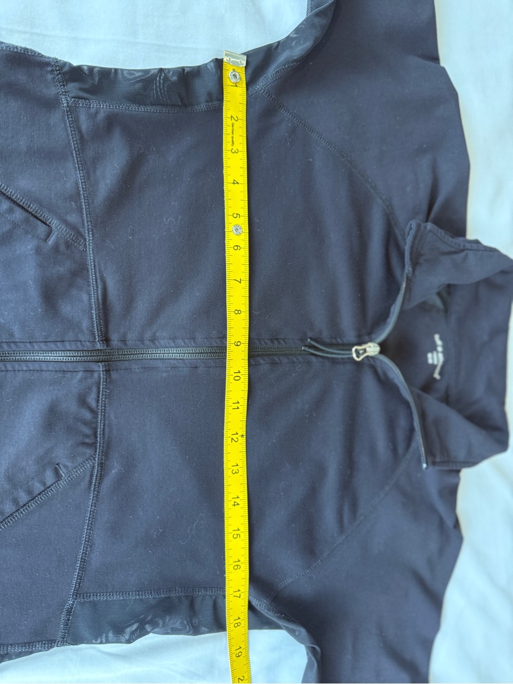 Tuff Athletics Women's Jacket Size M Black Full Zip Mesh Panels Stretch Active - Picture 11 of 14
